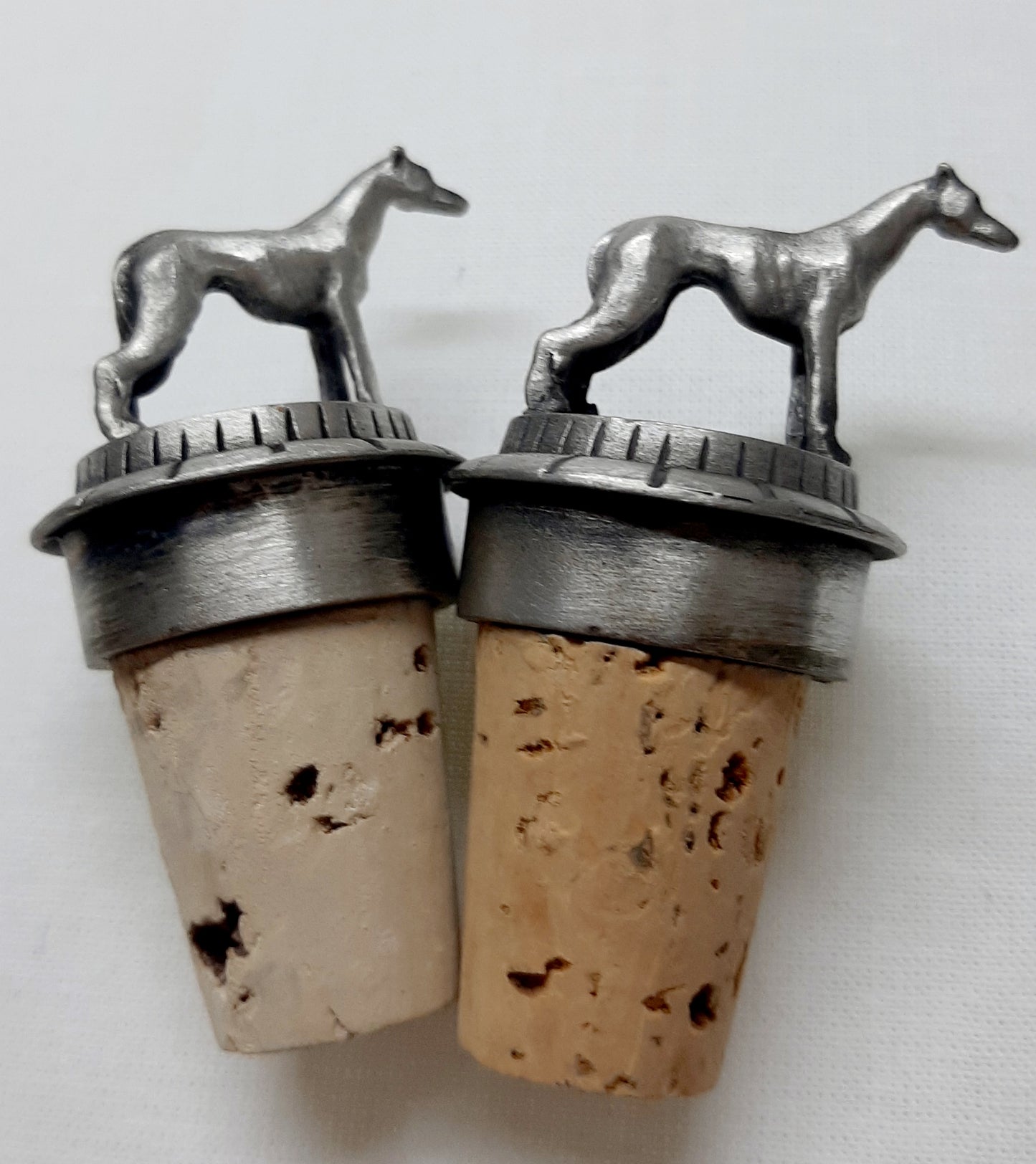 Standing Hound Pewter Bottle Stopper