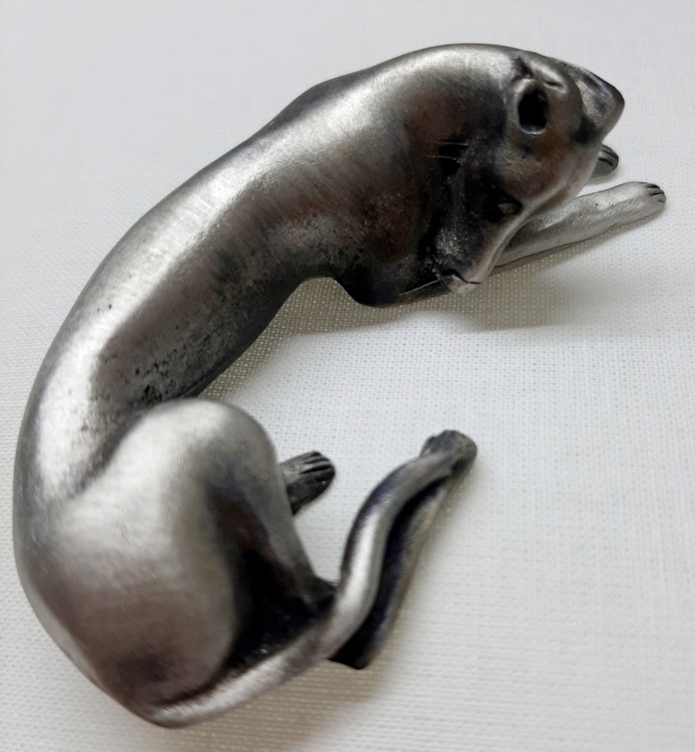 Pewter Sleeping Hound Figurine