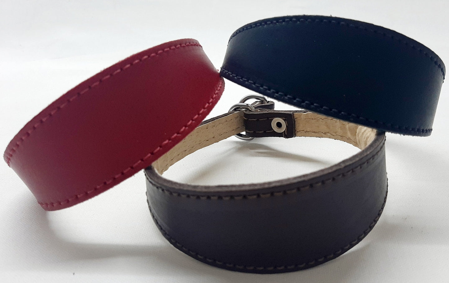 Leather Hound Slip Dog Collars - Italian Greyhound & Small Whippet