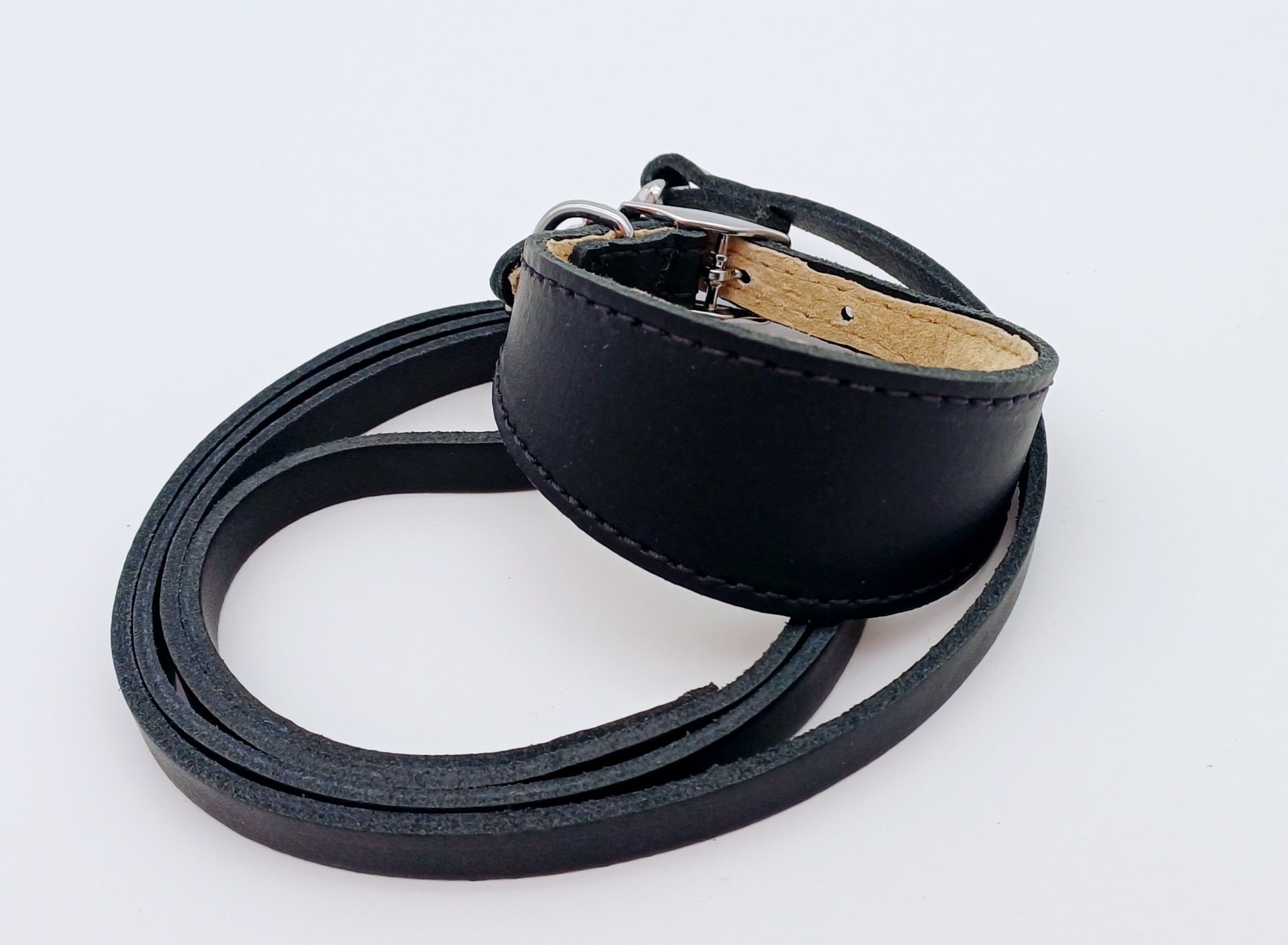 Black dog whippet collar best sale