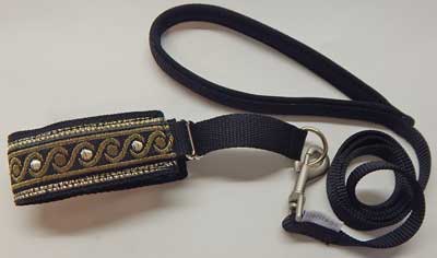 Fabric martingale clearance collar